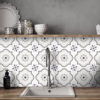 Square Indoor Vinyl Flooring Self-adhesive Flower Pattern Waterproof Vinyl Flooring