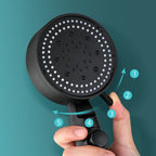 Plastic head showerhead bathroom handheld showerhead with adjustable spray pattern