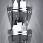 Modern Stainless Steel Bathroom Shelf Paper Holder Bathroom Accessory Set