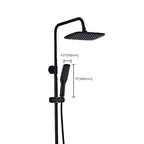 Modern adjustable swivel shower head metal shower fixture on the wall