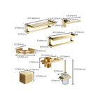 Traditional Bathroom Accessory Hardware Set Gold Bathroom Accessory Set