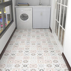 Modern Vinyl Floor Geometric Print Peel and Stick PVC Floor