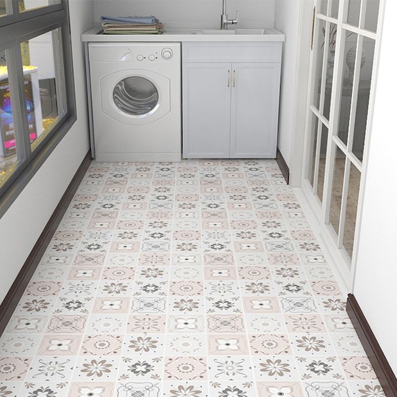 Modern Vinyl Floor Geometric Print Peel and Stick PVC Floor