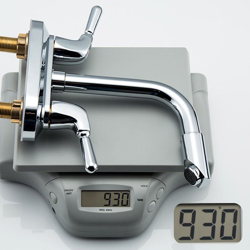 2-Handle Modern Vessel Sink Faucet Three-Way Bathroom Faucet