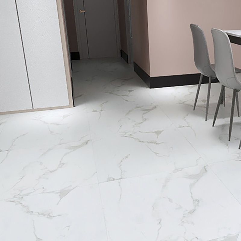 Modern Indoor Vinyl Flooring Marble Print Square PVC Vinyl Floor