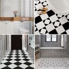 Patterned Vinyl Floor Self-adhesive Vinyl Floor with Square Edge