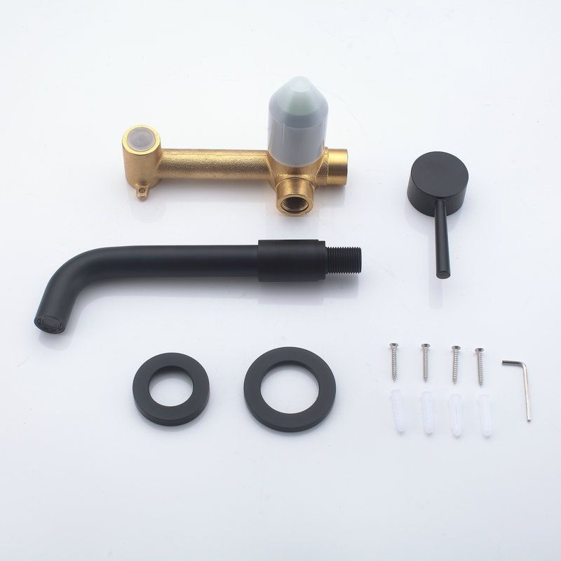 Wall-mounted faucet Glam Style sink bathroom faucet with lever handle