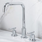 Modern 2-Handle Bathroom Sink Faucet 3-Hole Widespread Bathroom Faucet
