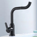 Modern sink faucet bathroom faucet brass lever swivel spout sink faucet