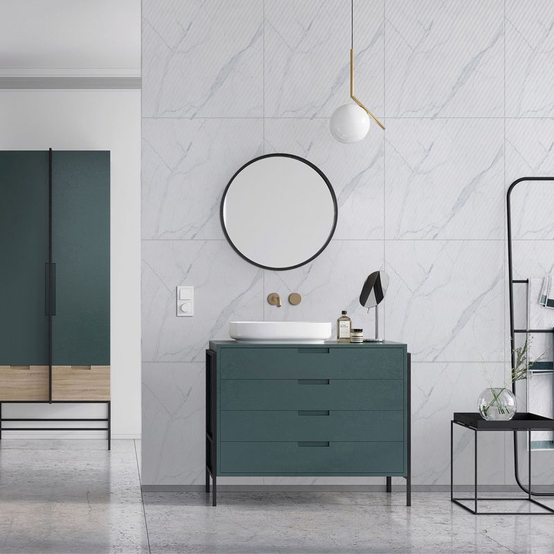 Waterproof Wallpaper PVC Single Tiles Wallpaper with Square Shape