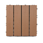 Classic interlocking deck boards Solid color patio tiles