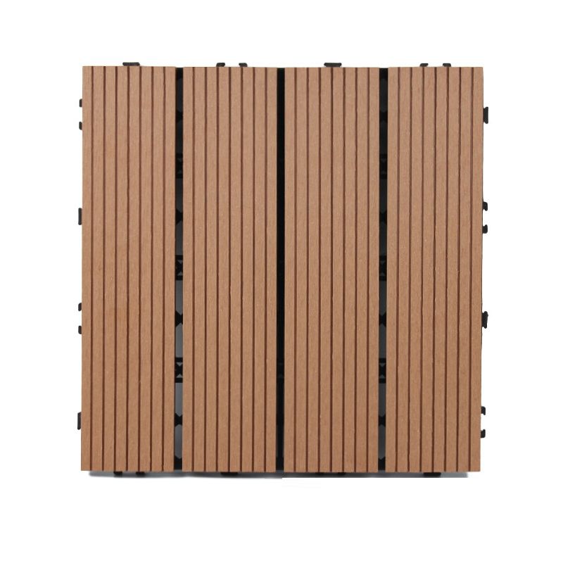 Classic interlocking deck boards Solid color patio tiles
