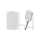 Contemporary Self-Cleaning Hand Shower 3 Spray Types Wall Mounted Hand Shower