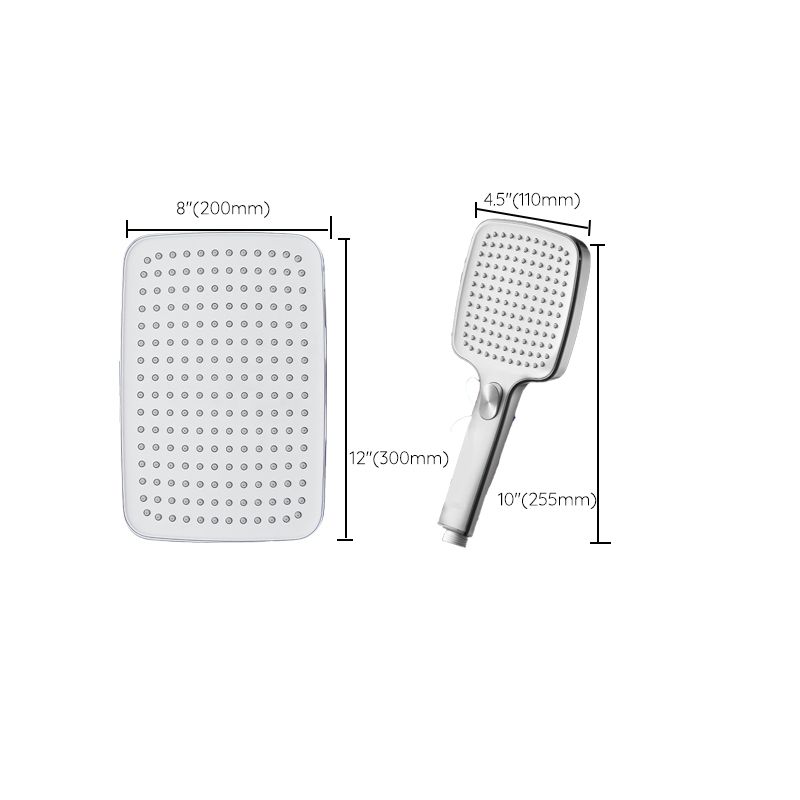 Contemporary Self-Cleaning Hand Shower 3 Spray Types Wall Mounted Hand Shower