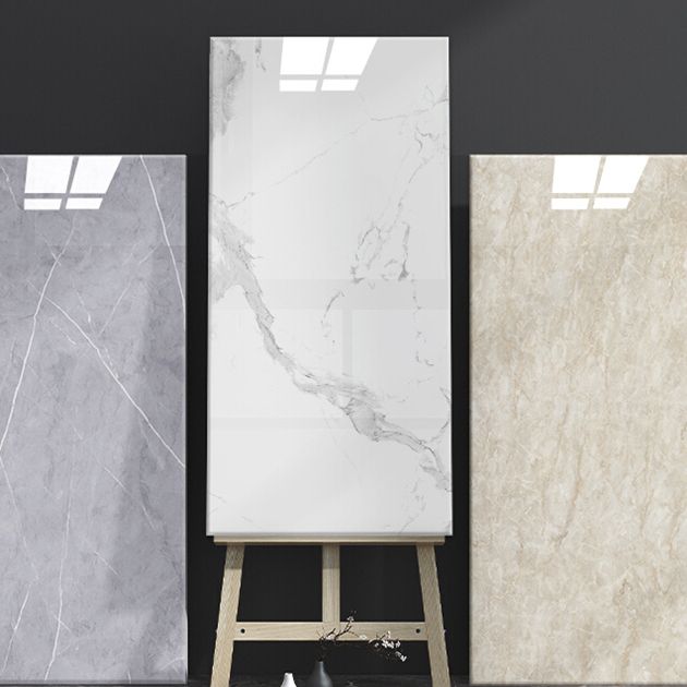 Rectangular Peel-and-Stick Wall Tile PVC Field Tile Wallpaper with Waterproof