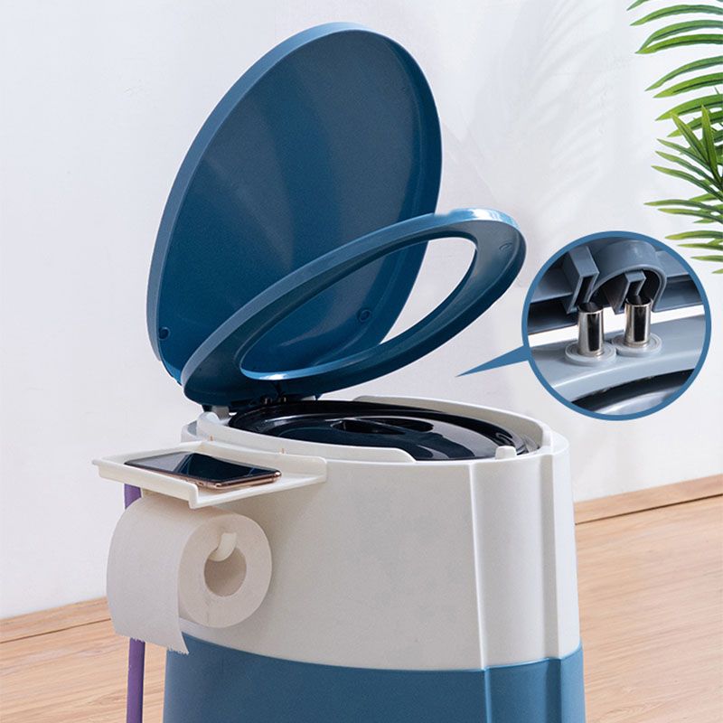 Modern flush toilet plastic round floor-mounted toilet bowl for bathroom