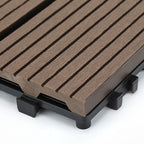 12" X 12" Deck/Patio floor tiles 4-Slat Square for outdoor patio tiles