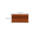 4-Slat Wood Deck/Patio Floor Tiles Interlocking Installation Floor Tiles