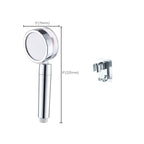 Contemporary Shower Head Combination Handheld Shower Plastic Wall Mounted Silver Shower Head