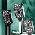 Contemporary Square Handheld Showerhead 3 Setting Spray Head