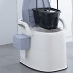 Modern Plastic Wall-mounted Toilet Bowl with Toilet Seat for the Bathroom