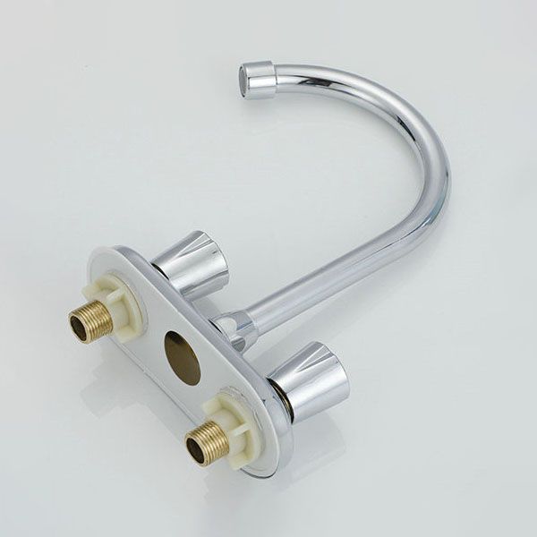 Knob Handle Central Mixer Contemporary Design Basin Faucet 2-Hole Faucet for the Bathroom