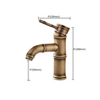 Brass Country Basin Tap Single Hole Sink Faucet for Bathroom