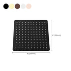 Stainless Steel Square Shower Head Standard Spray Pattern Wall Mounted Shower Head