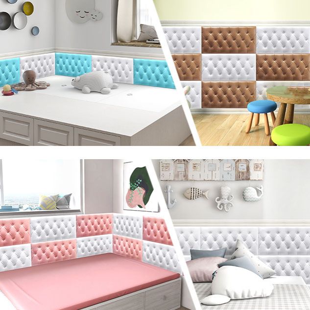 Modern Tin Backsplash Cover Smooth Wall Ceiling Cushion Plate Set of 1