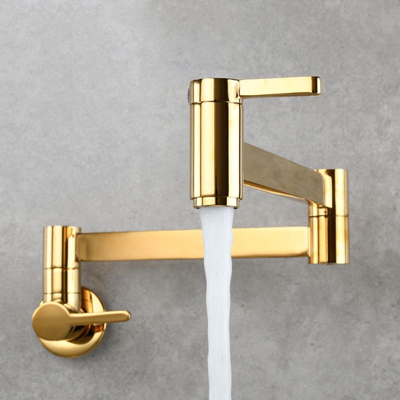 1-handle brushed nickel widespread faucet 1 hole wall-mounted bathroom faucet with brass