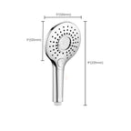 Contemporary Showerhead Combination Metal Round Handheld Showerhead