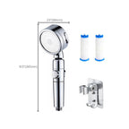 Modern Handheld Supercharged Showerhead Round 3 Setting Spray Head