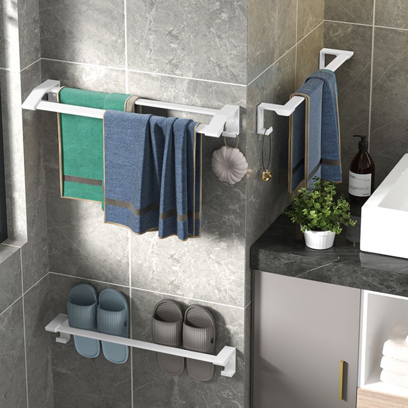 Modern White Bathroom Hardware Set Towel Rack Bath Shelf Bathroom Hardware Set