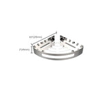 Polished Chrome Modern Bathroom Accessories Set Stainless Steel Triangular Shower Shelf