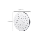 Metal Shower Head Combo Contemporary Round Fixed Shower Head for the Bathroom