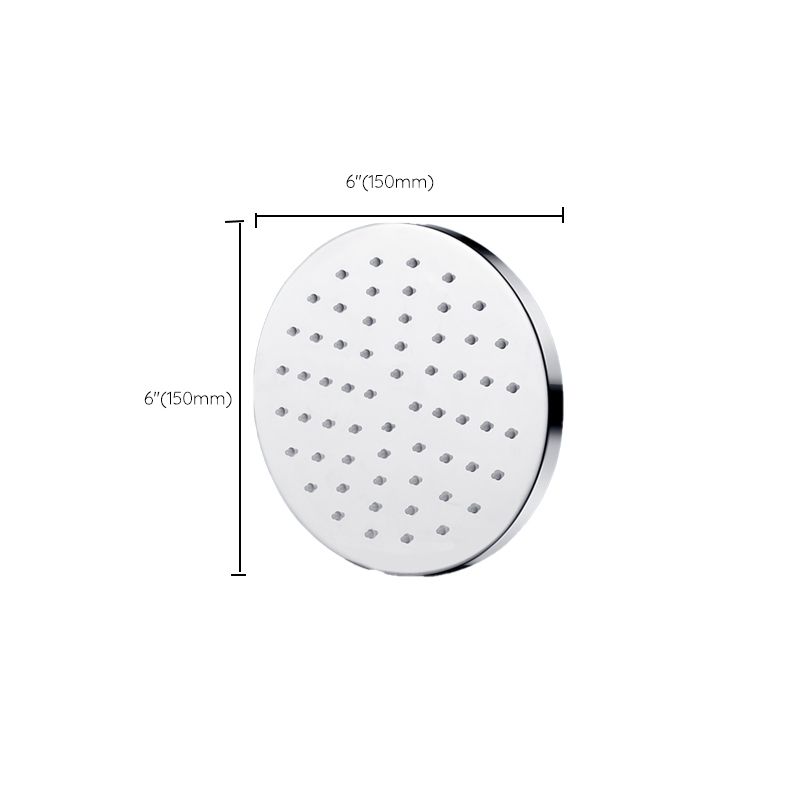 Metal Shower Head Combo Contemporary Round Fixed Shower Head for the Bathroom