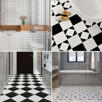 Modern PVC Flooring Peel and Stick Geometrically Printed Vinyl Plank Flooring