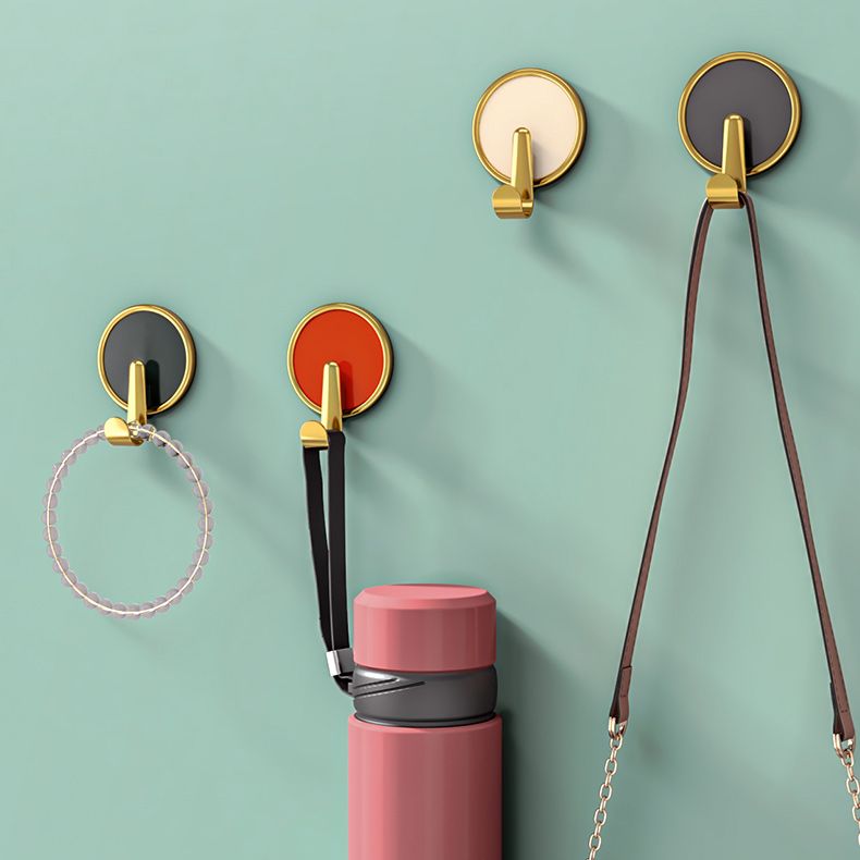 Contemporary 8-piece bathroom set 2.91 inch high bathrobe hooks