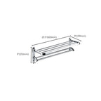Chrome Modern Bathroom Hardware Set Stainless Steel Towel Hook/Towel Rail & Bathroom Shelf