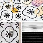 Single Tile Remove and Stick Back Wall Contemporary Kitchen Paper
