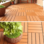 Composite deck tile Solid Color Waterproof Patio Floor Tile