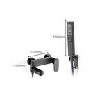 Modern Wall-Mounted Bathtub Faucet Trim Metal Single-Lever Bathtub Faucet Trim