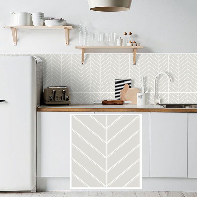 Peel and Stick Tiles Waterproof Plastic Rectangular Peel & Stick Tile for the Kitchen 2-Pack