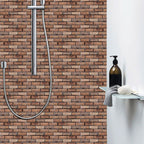 Modern interior wall floor tile brick look oil-resistant peel and stick tile