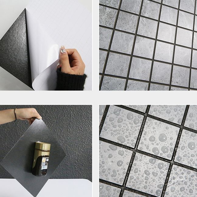 Mosaic Tile Peel and Stick Tile PVC 3D Kitchen Backsplash Peel and Stick Wall Tile