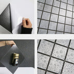 Mosaic Tile Peel and Stick Tile PVC 3D Kitchen Backsplash Peel and Stick Wall Tile
