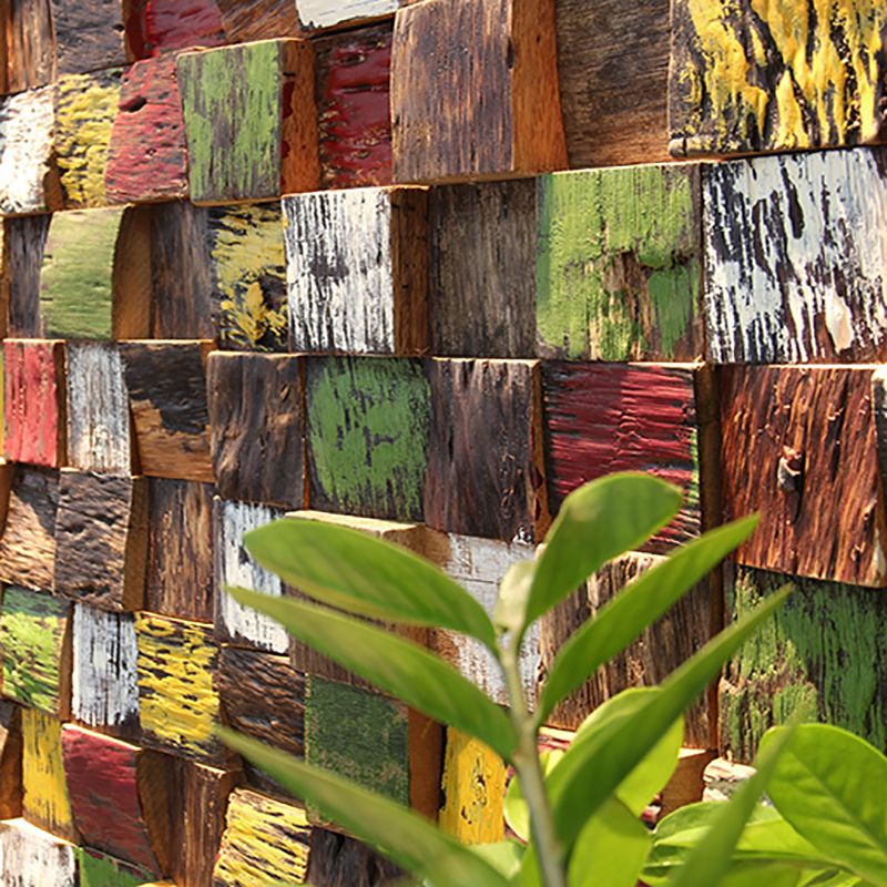 Wall cladding wood shiplap mosaic modern interior wall cladding