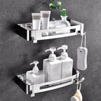 Modern Bathroom Hardware Set Silver Bathroom Shelf Bathroom Hardware Set