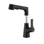 Swivel Spout Sink Faucet Brass Bathroom Low Arc Mixer