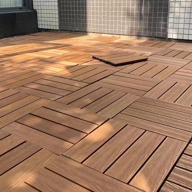 Deck Plank Loose Lay Wood Floor Tiles Garden Outdoor Flooring